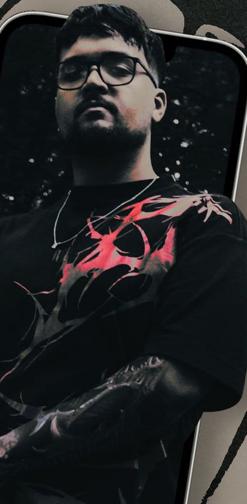 Brian Gordock em um show de metal